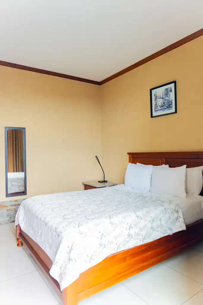 Bedroom with a large bed