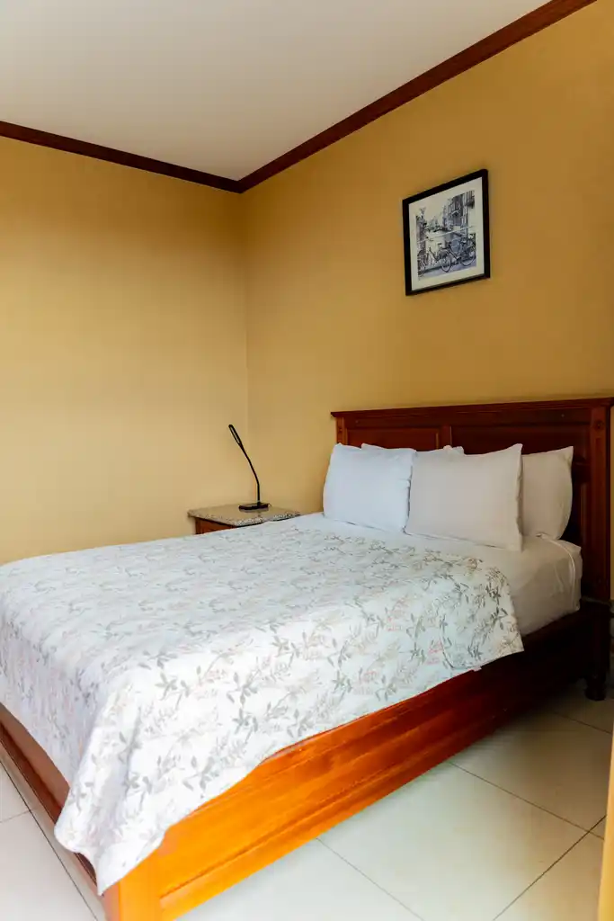Bedroom with a large bed
