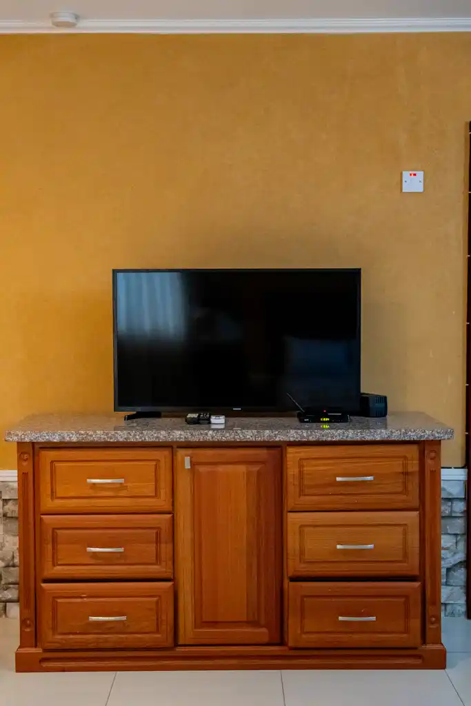 Dresser and flat-screen TV